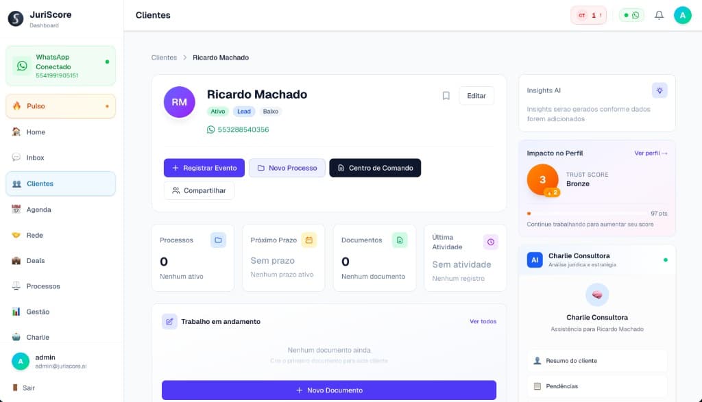 JuriScore — Perfil do Cliente — Documentos
